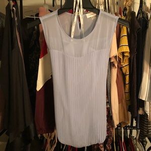 Calvin Klein/Sz:M/ Baby Blue, Ribbed Blouse